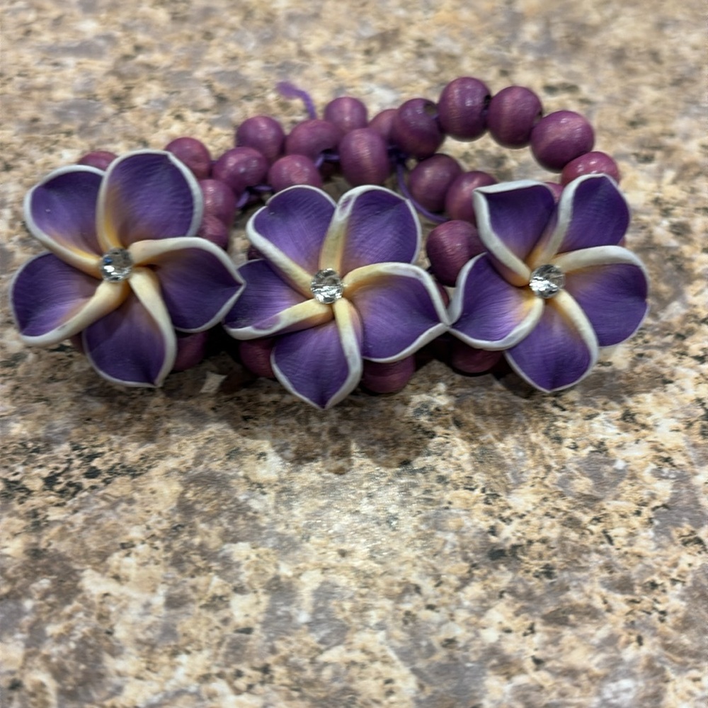 Hawaiian Flowers Hair Accessories Set - Picture 11 of 14